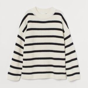H&M striped knitted sweater